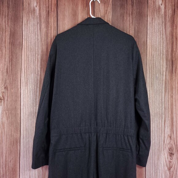 NWT COS Mens Size 34R Wool Mix Felt Boilersuit Jumpsuit Lined Gray Rare $225 - Picture 8 of 16
